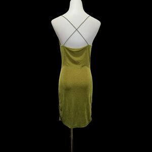 💚💚💚 Olive Green Cowl Neck Slip Dress